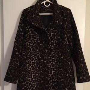 Via Spiga 100% wool Leopard Coat